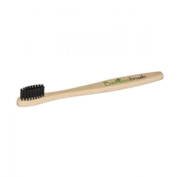 Зубная щетка для детей mini из бамбука, щетина с угольным напылением (мягкая) Bamboobrush