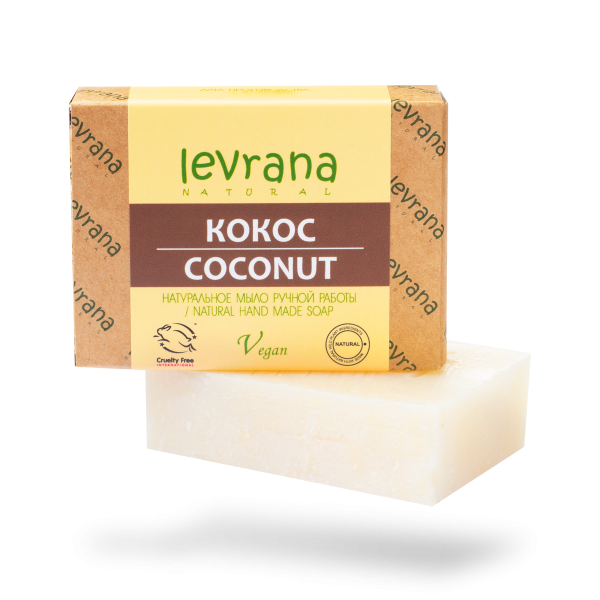 "Кокос", натуральное мыло ручной работы Levrana, 100г.